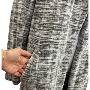 Melloday Blazer Women Sz S Plaid Tweed Open Front‎ Notch Lapel Preppy Academia thumbnail 2