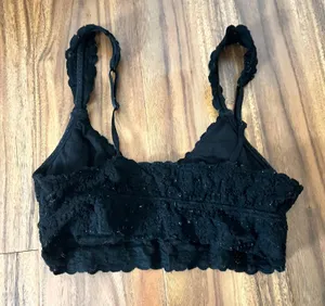 Aerie Black Lace Bralette thumbnail 2