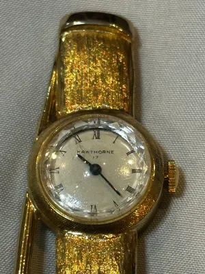 Vintage Gold-tone Ladies Gold Watch Pendant thumbnail 3