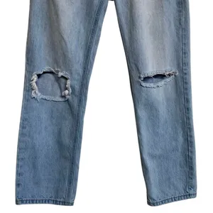 Princess Polly Light Wash High Rise Distressed Straight Leg Jeans‎ Size 6 thumbnail 3
