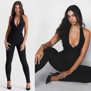 House of CB Anaise Plunge corset Jumpsuit NWOT‎ size S bandage bodycon thumbnail 2