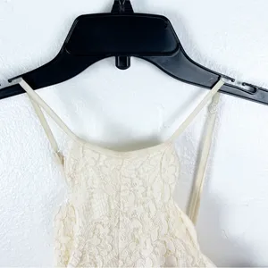 LULUS Zenith Cream Lace Hidden Back Zipper Maxi Dress Small Wedding Victorian thumbnail 10