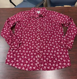 Wrangler Women’s Long Sleeve Floral Pearl Snap Button Down Shirt Size X-Large thumbnail 1
