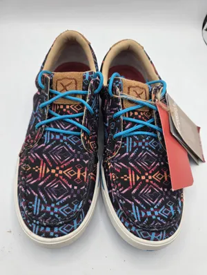 Twisted X Womens Kicks Shoes Loafers Sneakers Womens 7 Black Aztec Southwestern thumbnail 5