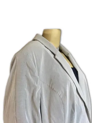 Lane Bryant Pin Stripe Blue And White Blazer Nwt (28) thumbnail 7