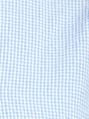 NWT Few Moda Una Set size XS Blue white gingham plaid shorts tie front top Kourt thumbnail 5