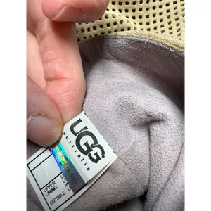 UGG Abilene Suede Perforated Tall Slouch Boots Beige Boho‎ Size 9.5 thumbnail 13