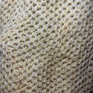 Lauren Ralph Lauren Open Knit Highlighter Yellow Sweater Medium Linen Blend thumbnail 5