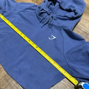 Gymshark Training Cropped Hoodie Royal Coastal Blue Small thumbnail 3
