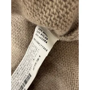 ZARAKNIT Cardigan Ruffle Sleeve Tan Size M Boho Chic Angora Wool Girlhoodcore thumbnail 5
