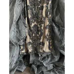 Sherri Hill 67015 Couture Prom Pageant Gala Dress Evening Gown Black and Nude thumbnail 4