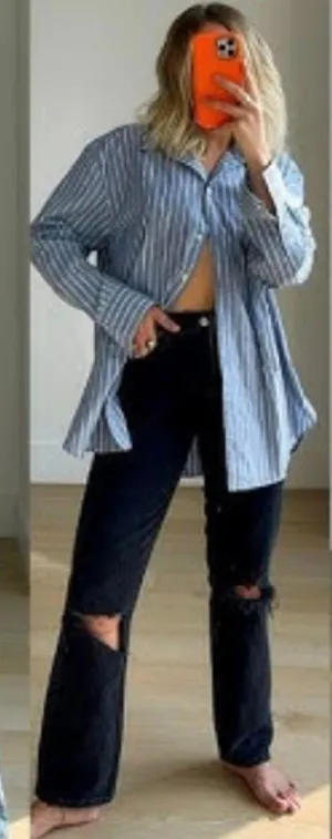 Abercrombie 90’s Straight Ultra High Rise Jeans thumbnail 1