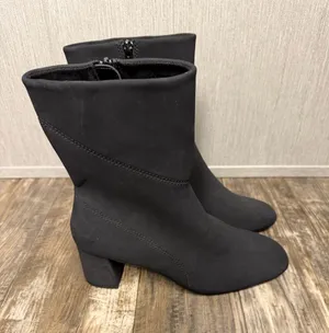 NWOB Bella Vita Classic Black Mid-Calf Block Heel Boots Size 10 Wide thumbnail 1