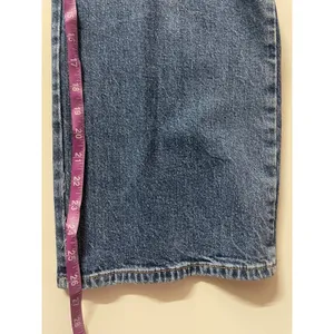 Zara Medium Wash Blue Straight Wide Leg Jeans Size 4 thumbnail 6