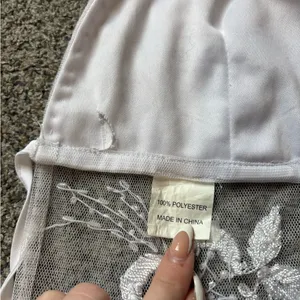 Y2K Backless Beaded Halter Top White thumbnail 3