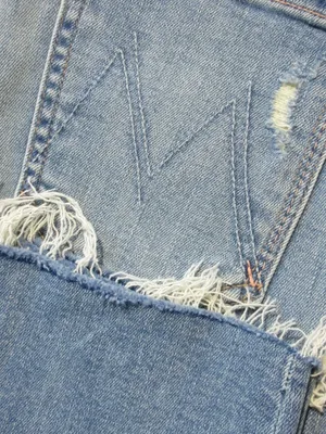 NWT Mother Mid Rise Dazzler Ankle Fray in Weekend Kitten Stretch Jeans 26 thumbnail 10