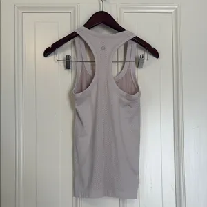 Lululemon White and pink Sleeveless Fitted Backless Tank Top thumbnail 7