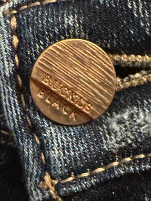 Buckle Black Indigo Wash Distressed Jeans  thumbnail 3