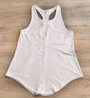 Zyia Active White Effortless‎ Mesh Racerback Tank Size Medium M Top Shirt thumbnail 1
