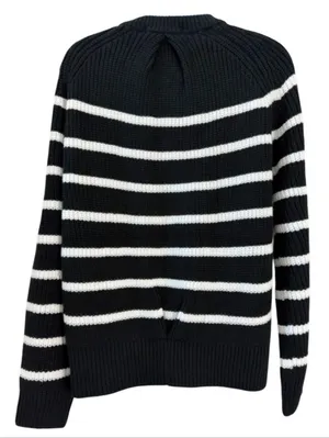 NWT Velvet Heart Cerelia Striped Sweater Black White XS Nordstrom thumbnail 3