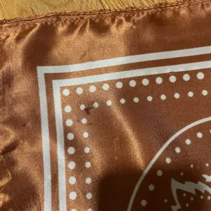 Bundle of 2 Satin Bandana Scarves | Brown & Sage | 100% Polyester thumbnail 8