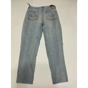 American Eagle Women Size 10 Regular Light Wash Distressed Ripped Jeans 0586 thumbnail 2