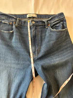 Abercrombie & Fitch The 70's Vintage Flare Ultra High Rise Denim Jeans Size 31 thumbnail 3
