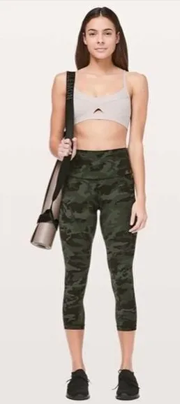 Lululemon Align Crop Leggings Camo‎ size 4 thumbnail 1