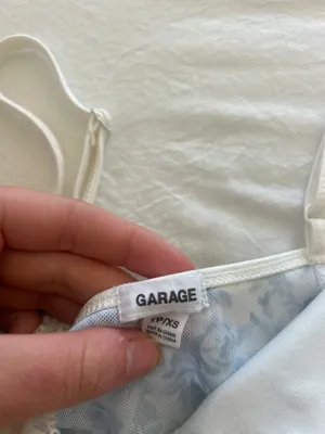 Garage Blue Floral Top thumbnail 2
