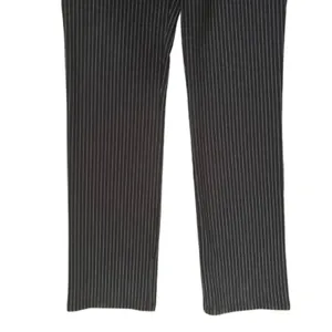 Betabrand Dress Pant Yoga Pant Black Pinstripe Straight Leg Stretch‎ Size Medium thumbnail 3