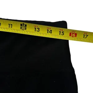 Eileen Fisher Womens Black Stretch Ponte Ankle Pants Side Zip Hem Medium | 0128 thumbnail 6