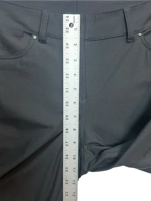 Lululemon City Sleek 5 Pocket Wide Leg Crop Pants Black Size 25 thumbnail 7