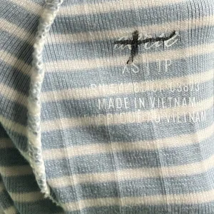 Aerie Blue & White Stripe Soft Pajama Shorts‎ XS thumbnail 3
