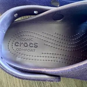 Crocs Classic Platform Clogs Sandals Purple Glitter Women Sz 10 thumbnail 10