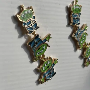 Disney Pixar BaubleBar Toy Story Alien Stack Earring Triple Dangle Set Green NEW thumbnail 6