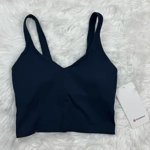 Lululemon Align Cropped Tank Top True Navy Size 4 W1DUVS thumbnail 1