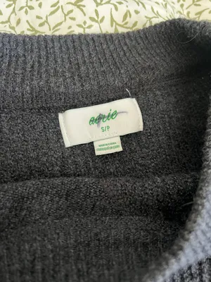 Aerie Dark Gray Crewneck Sweater thumbnail 3