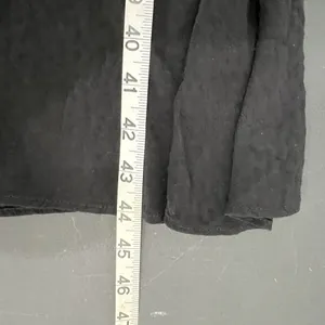 Draper James RSVP Plus 1X Smocked Waist Dress Surplice V-Neck Black‎ Long Sleeve thumbnail 15