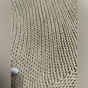L Love Loose Knit Sweater Size M/L Cream thumbnail 5