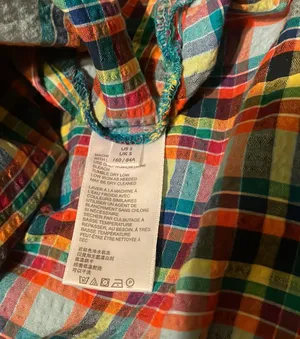 Oversized Bryce Plaid Longline Button-Down Shirt $88 EUC S thumbnail 10