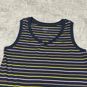 Pact Dress Womens Small Softspun A-Line Tank La Jolla Stripe Lightweight Organic thumbnail 3