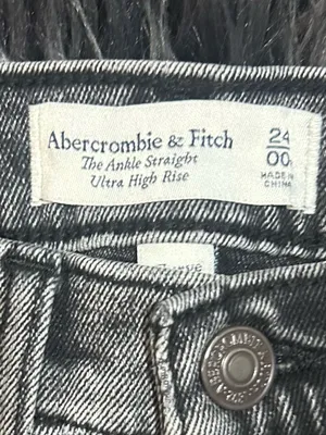 Abercrombie & Fitch The Ankle Straight Ultra High Rise Jean Sz 24/00R thumbnail 5