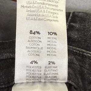 MOTHER High Waisted Looker Ankle Fray Night Hawk Skinny Jeans Gray‎ 23 READ thumbnail 11