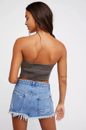 Free People Out West Corset Plaid Crop Top thumbnail 7