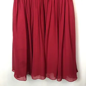 Azazie Red Short Bridesmaids Chiffon Skirt‎ High Halter Neck Dress 6 thumbnail 7