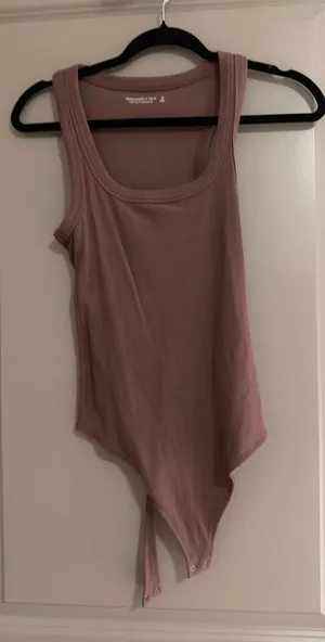 Tank Ribbed Bodysuit Abercrombie Top thumbnail 1