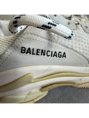 Balenciaga Triple S Women’s EU 37 US 7 White Cream Chunky Sneakers 524039 thumbnail 5