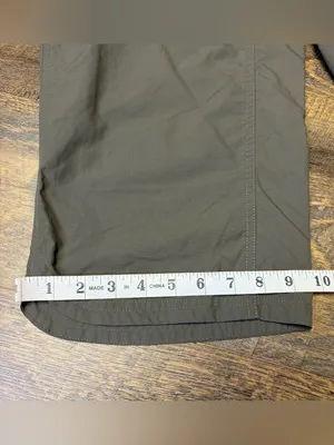 The North Face Horizon II Capri Pants Womens 10 Green Brown Hiking Camping thumbnail 2