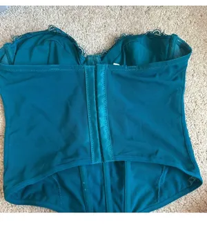Garage Teal Lace Bustier Corset Top thumbnail 3
