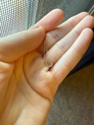 Horseshoe Necklace Gold thumbnail 2